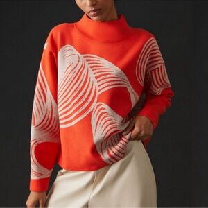 Anthropologie Maeve The Carys Mock Neck Sweater Small